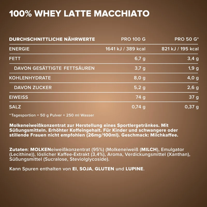 100% Whey Protein (900g) - Latte Macchiato
