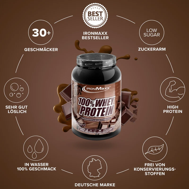 100% Whey Protein (900g) - Milchschokolade