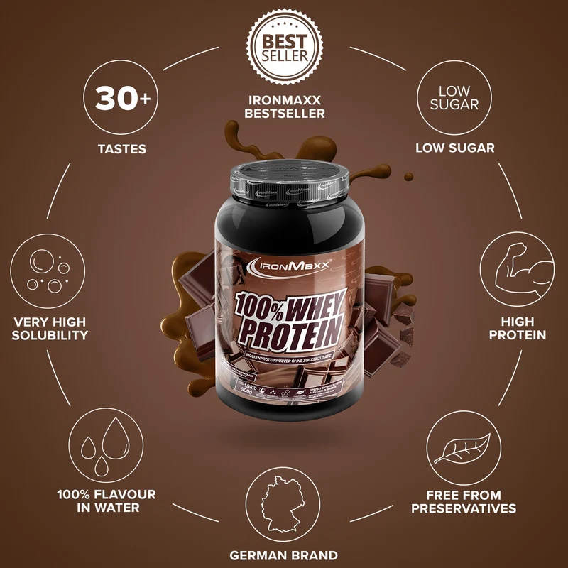 100% Whey Protein (900g) - Milchschokolade