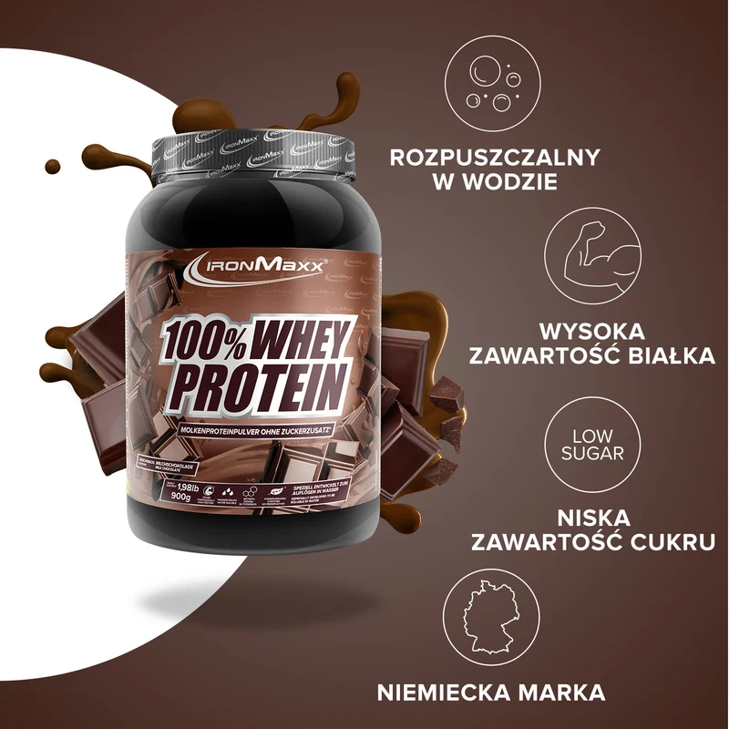 100% Whey Protein (900g) - Milchschokolade