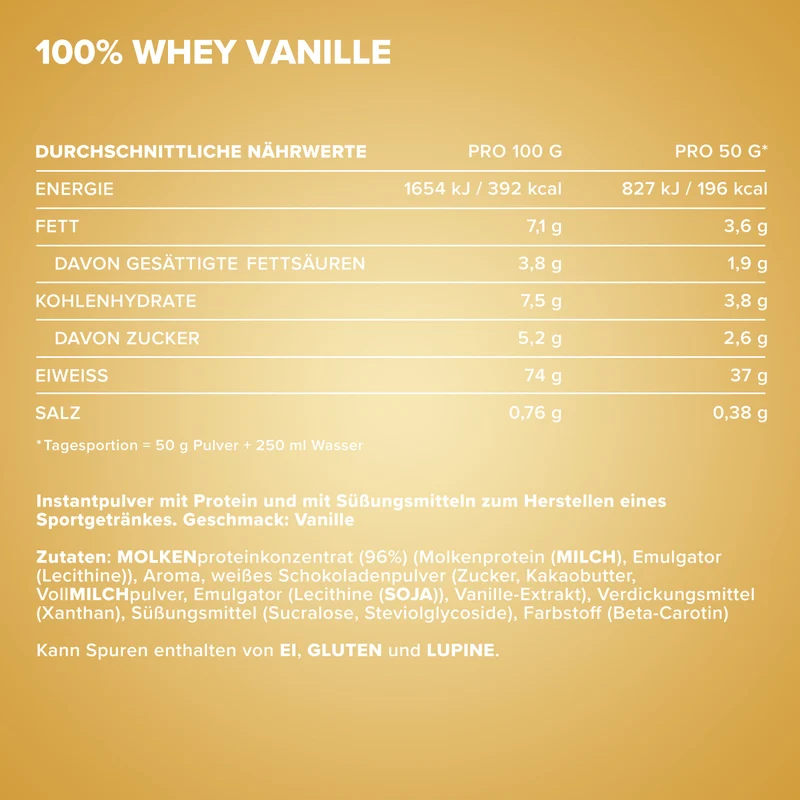 100% Whey Protein (900g) - French Vanilla