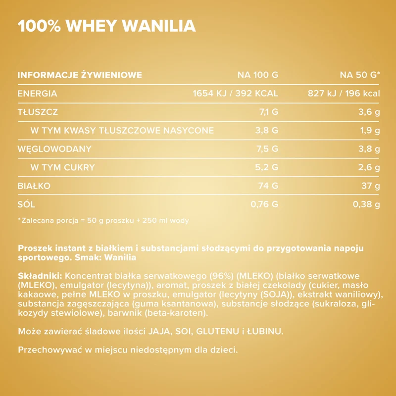 100% Whey Protein (900g) - French Vanilla