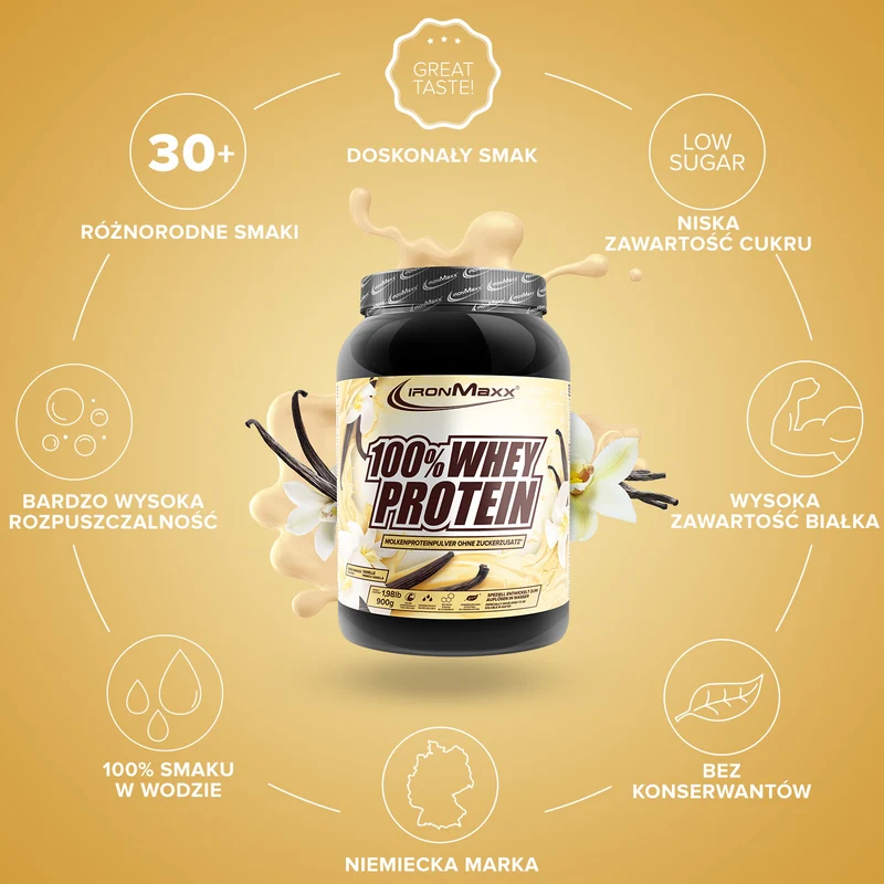 100% Whey Protein (900g) - French Vanilla