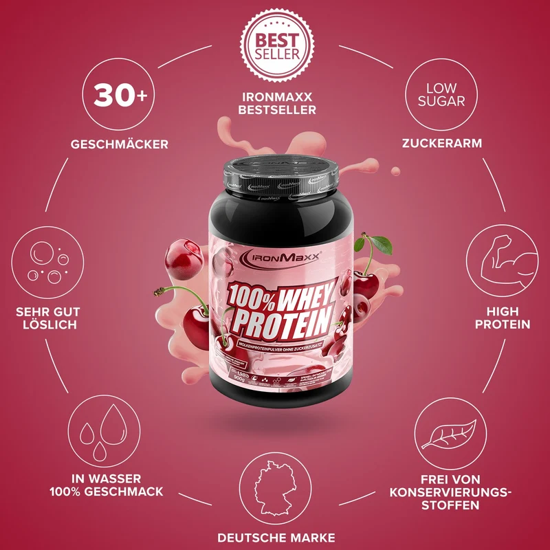 100% Whey Protein (900g) - Kirsche Yoghurt