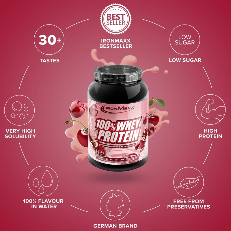 100% Whey Protein (900g) - Kirsche Yoghurt