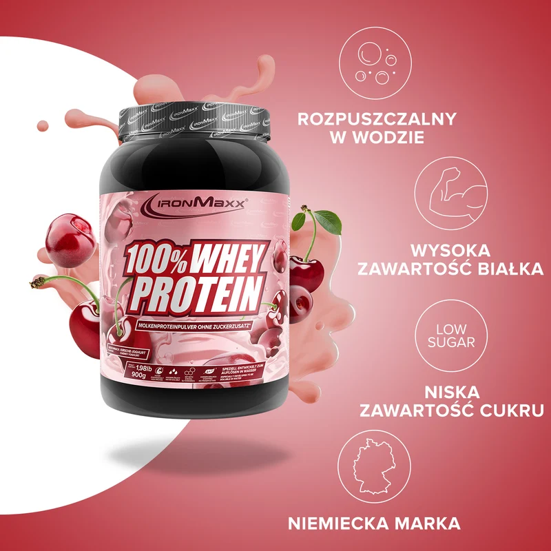 100% Whey Protein (900g) - Kirsche Yoghurt