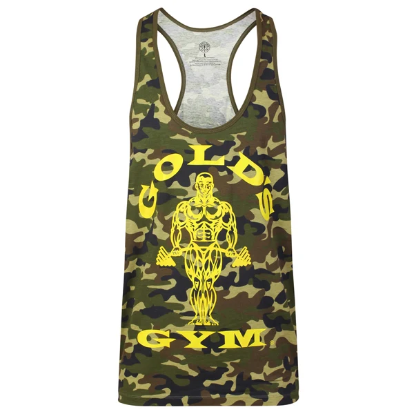 Gold's Gym PREMIUM TANK TOP, Camo Green