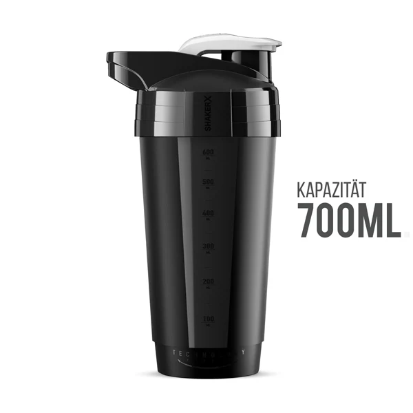 FitnessWebshop SHAKER-X Black, Inhalt 700 ml