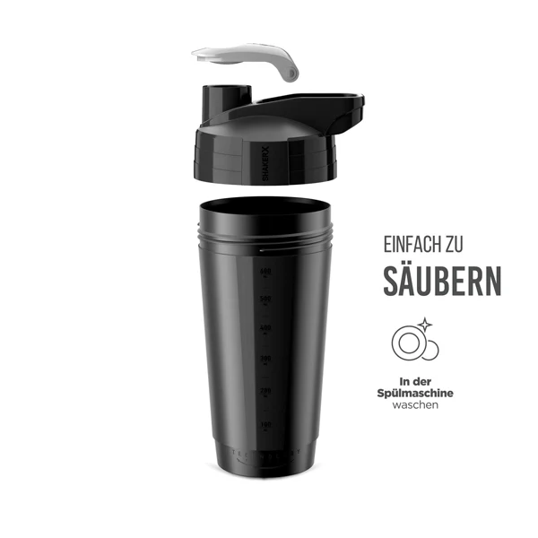 FitnessWebshop SHAKER-X Black, Inhalt 700 ml