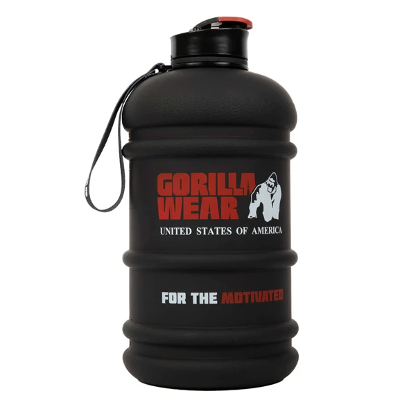 Gorilla Wear WATER BOTTLE Black, Inhalt 2200 ml