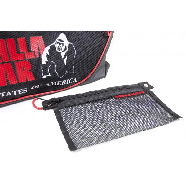 Gorilla Wear JEROME GYM BAG, Black/Red