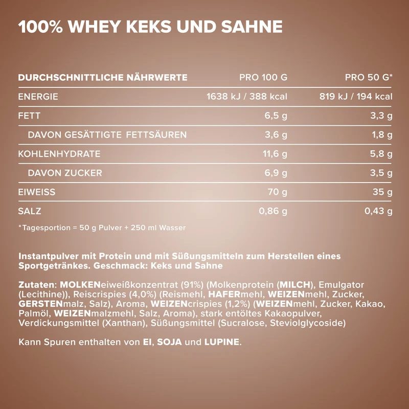 100% Whey Protein (900g) - Cookies and Cream