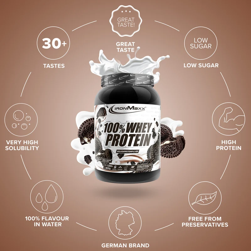 100% Whey Protein (900g) - Cookies and Cream