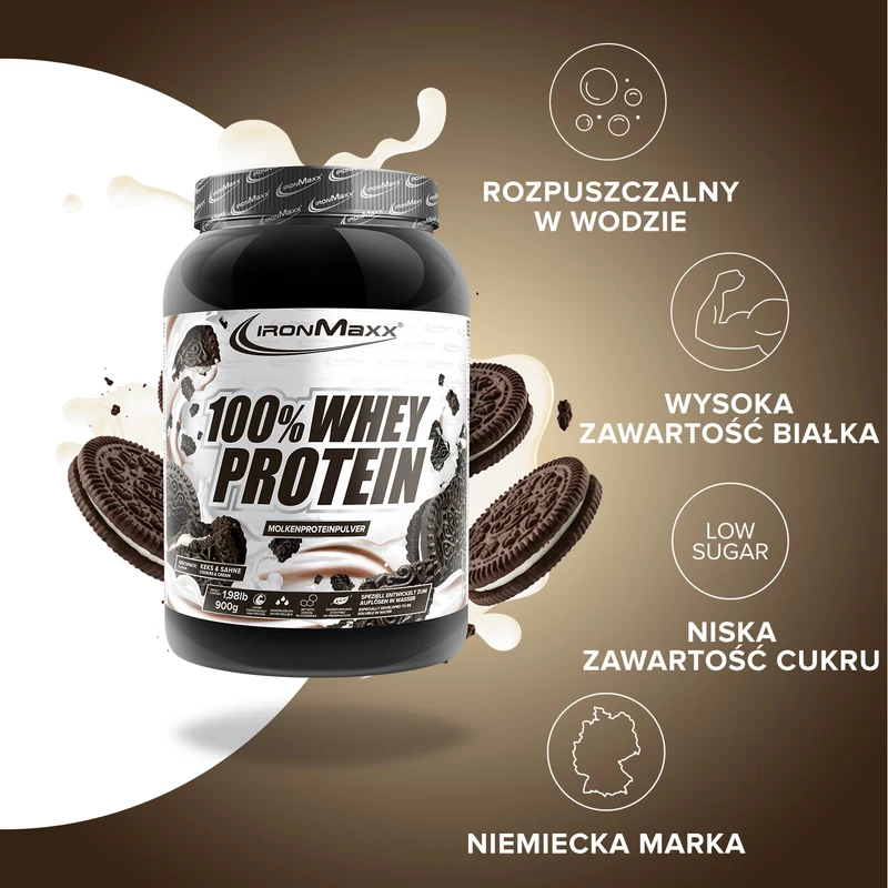 100% Whey Protein (900g) - Cookies and Cream