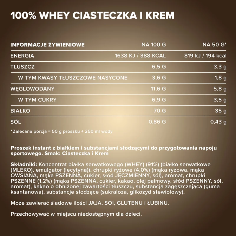 100% Whey Protein (900g) - Cookies and Cream