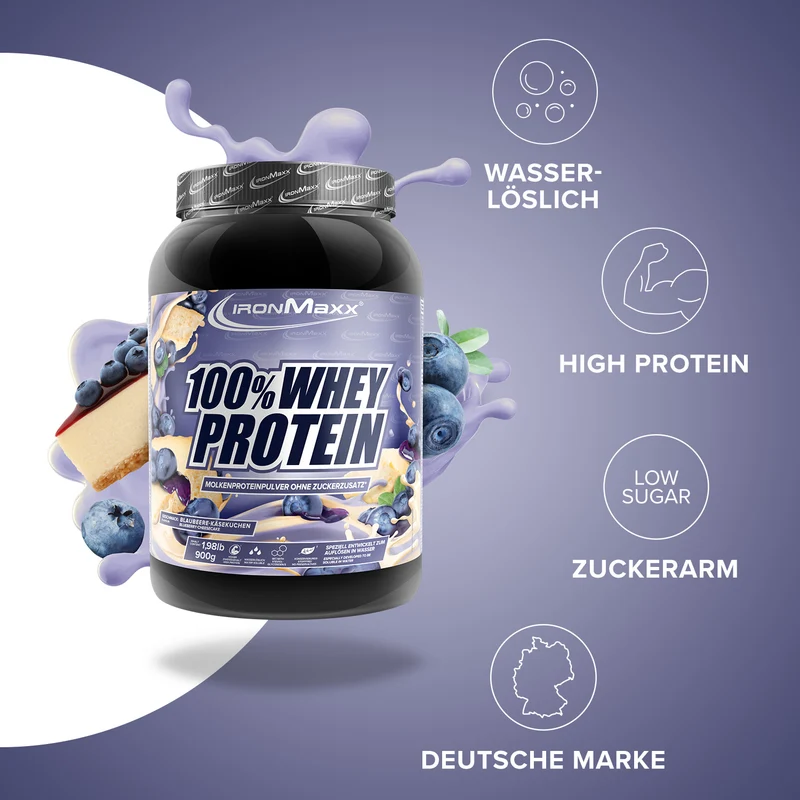 100% Whey Protein (900g) - Blueberry Cheesecake
