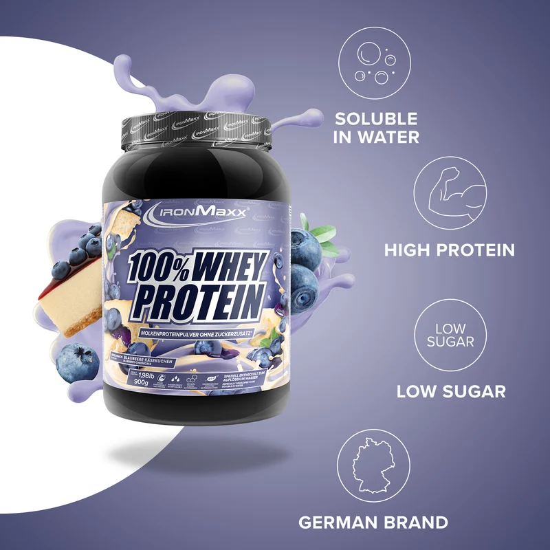 100% Whey Protein (900g) - Blueberry Cheesecake