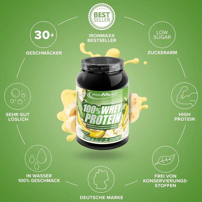100% Whey Protein (900g) - Banane Yoghurt