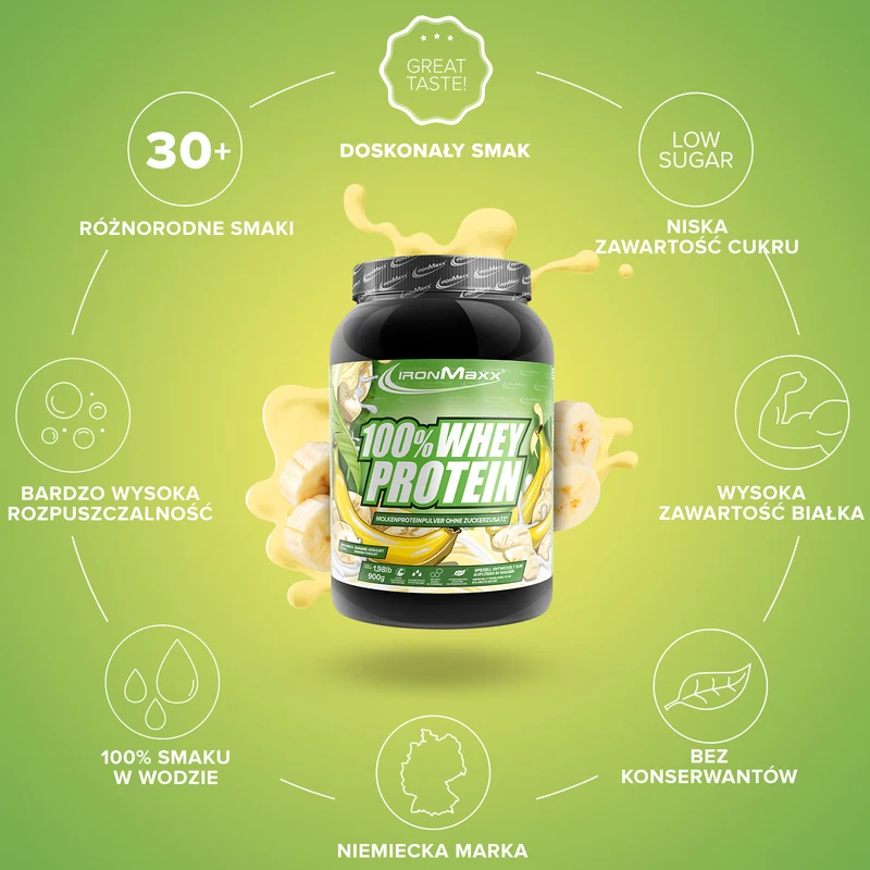 100% Whey Protein (900g) - Banane Yoghurt