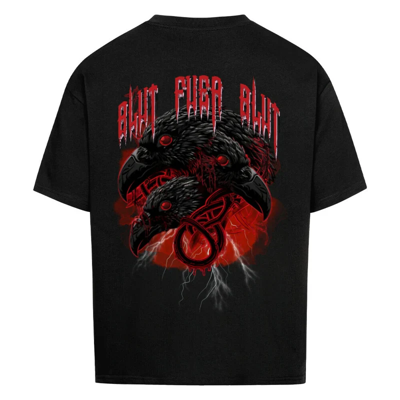 Blut für Blut - Oversized Premium Shirt Unisex Backprint