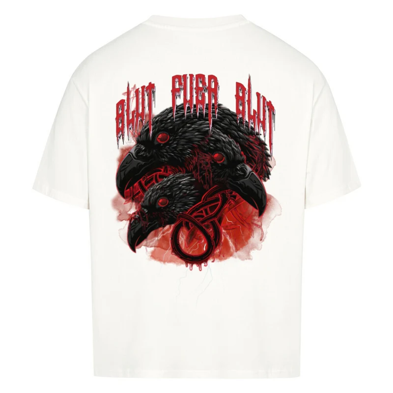 Blut für Blut - Oversized Premium Shirt Unisex Backprint