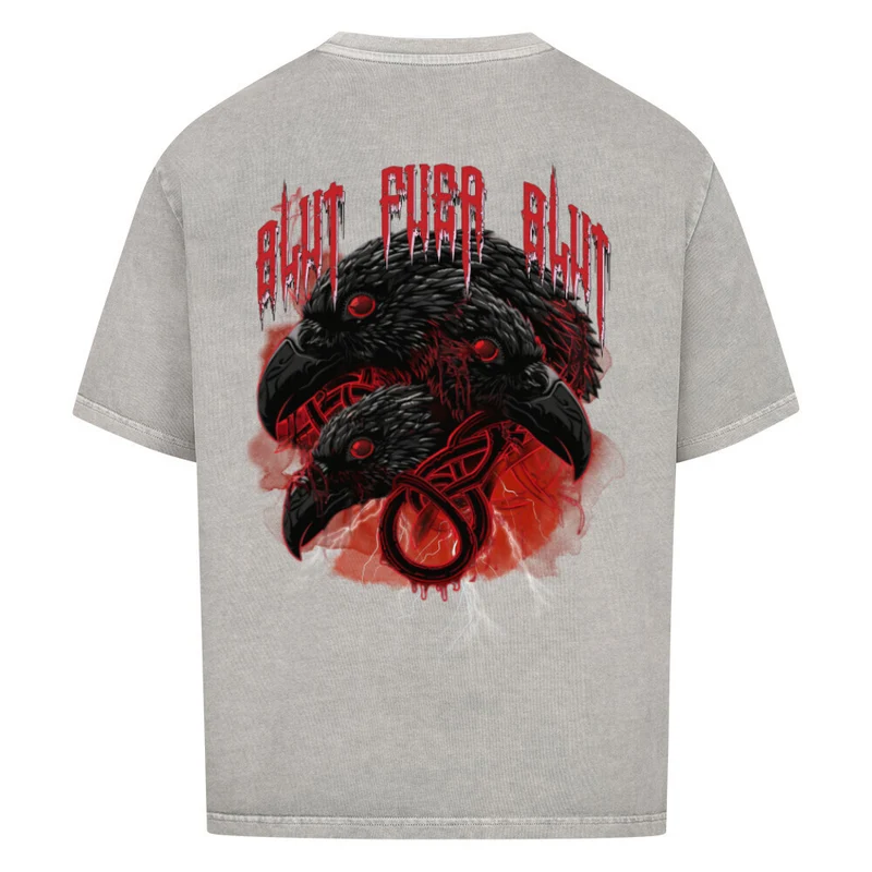 Blut für Blut - Oversized Premium Shirt Unisex Backprint