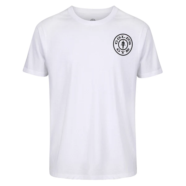 Gold's Gym BASIC LEFT BREAST T-SHIRT, White