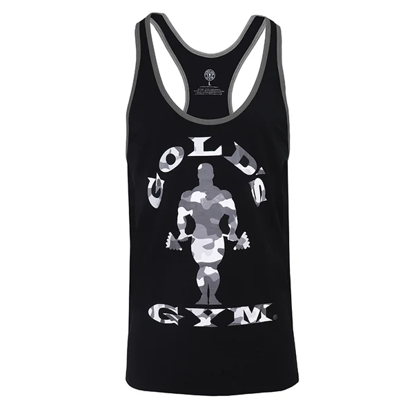 Gold's Gym CAMO JOE PRINTED VEST TANK TOP, Black