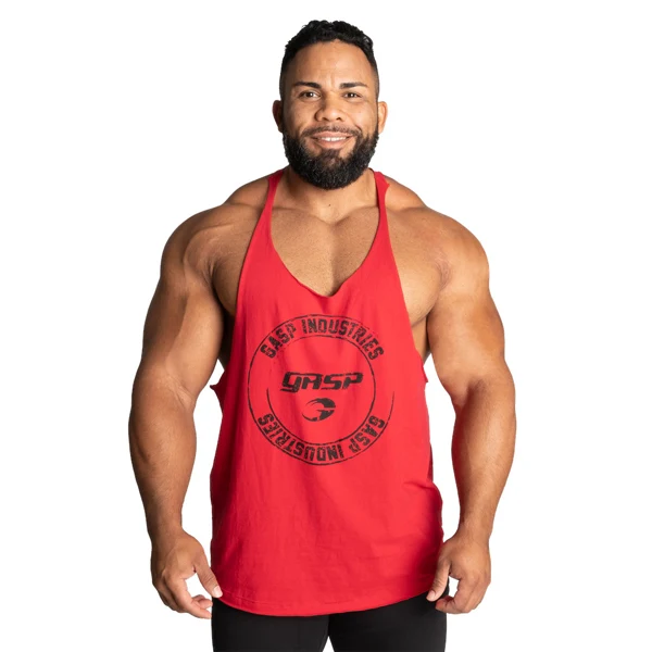 GASP STRINGER TANK TOP, Chili Red