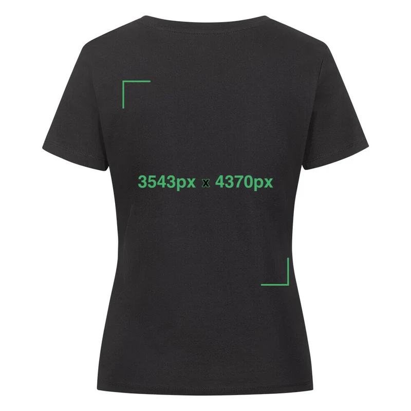 Premium Organic Shirt Women Perso hinten