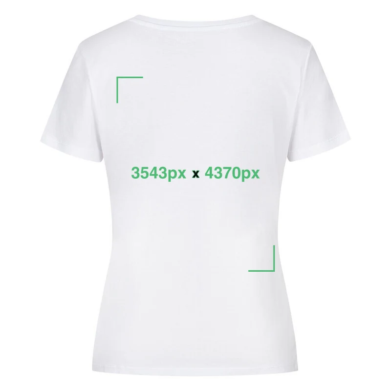 Premium Organic Shirt Women Perso hinten