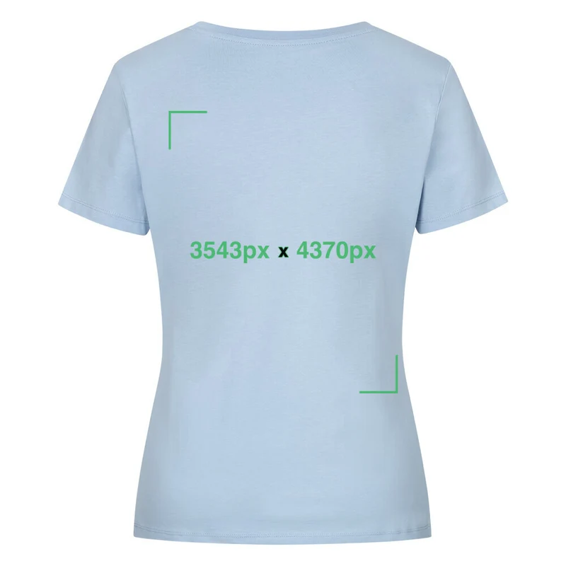 Premium Organic Shirt Women Perso hinten