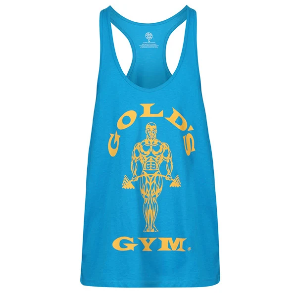 Gold's Gym STRINGER TANK TOP, Turquoise/Yellow