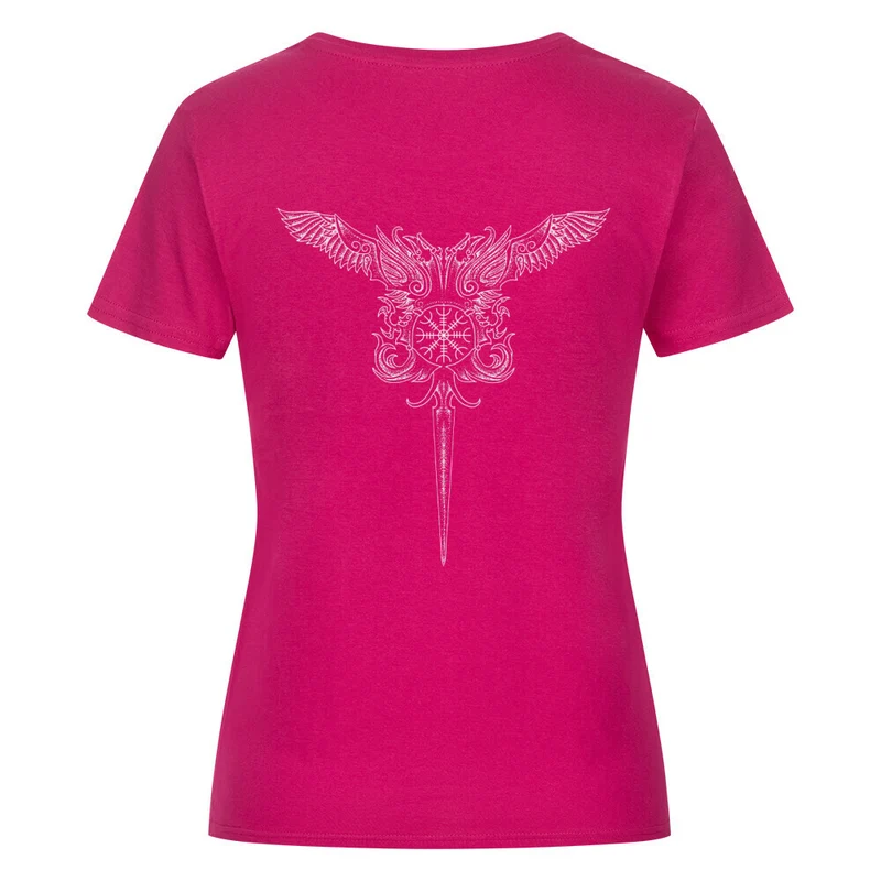 Nordische Klinge - Damenshirt Backprint