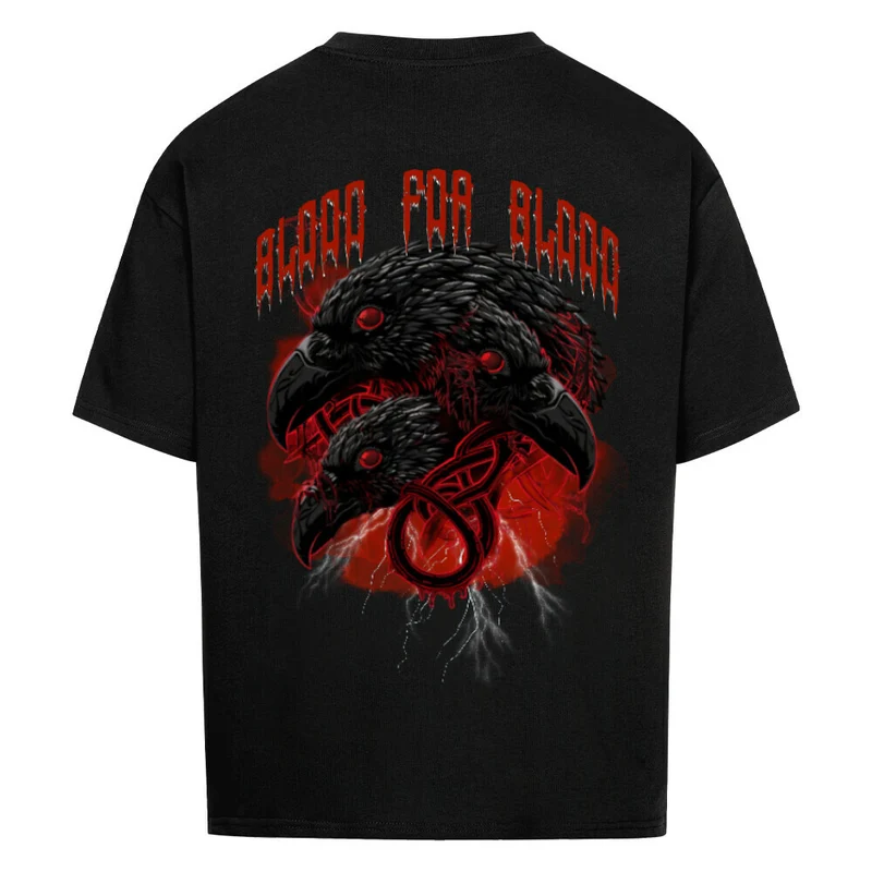 Blood for Blood - Oversized Premium Shirt Unisex Backprint