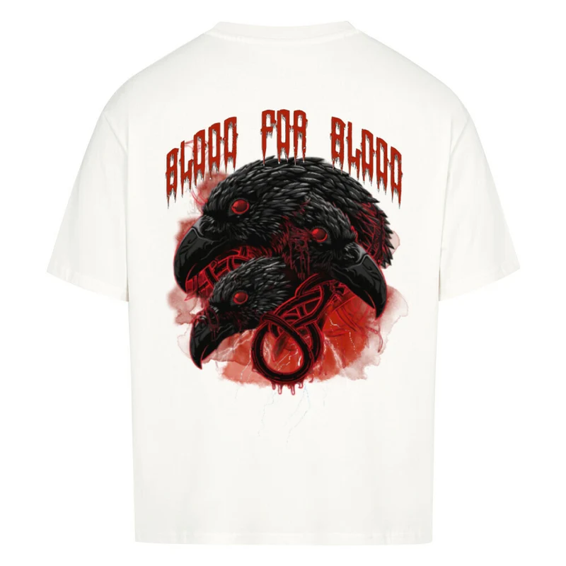 Blood for Blood - Oversized Premium Shirt Unisex Backprint