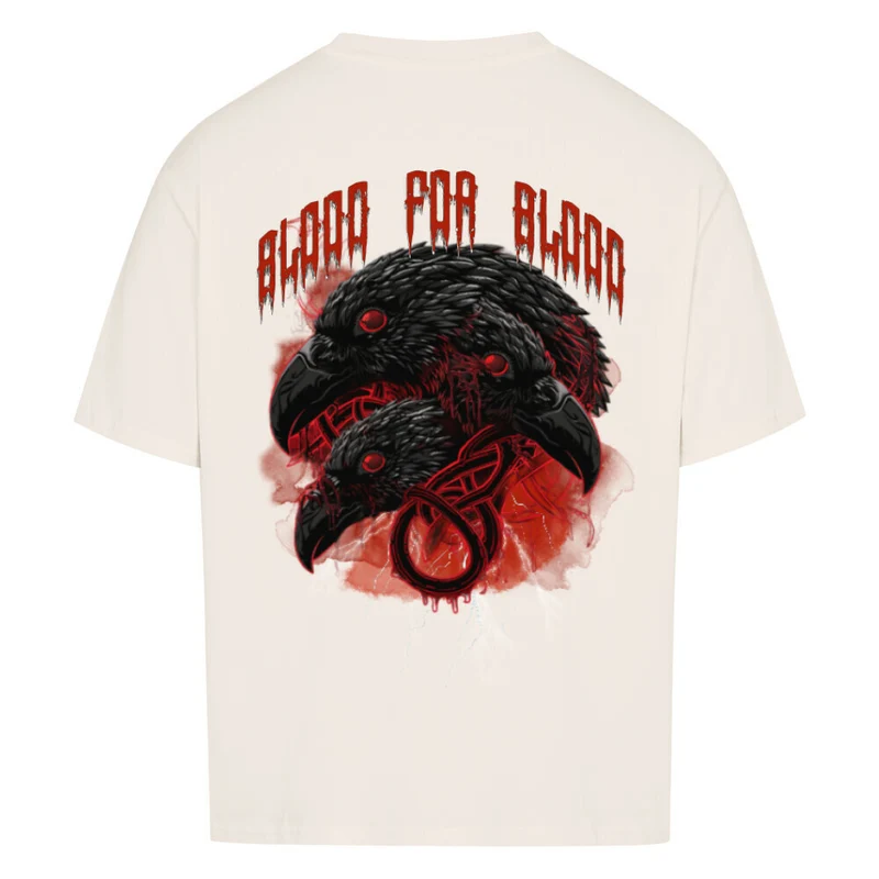 Blood for Blood - Oversized Premium Shirt Unisex Backprint