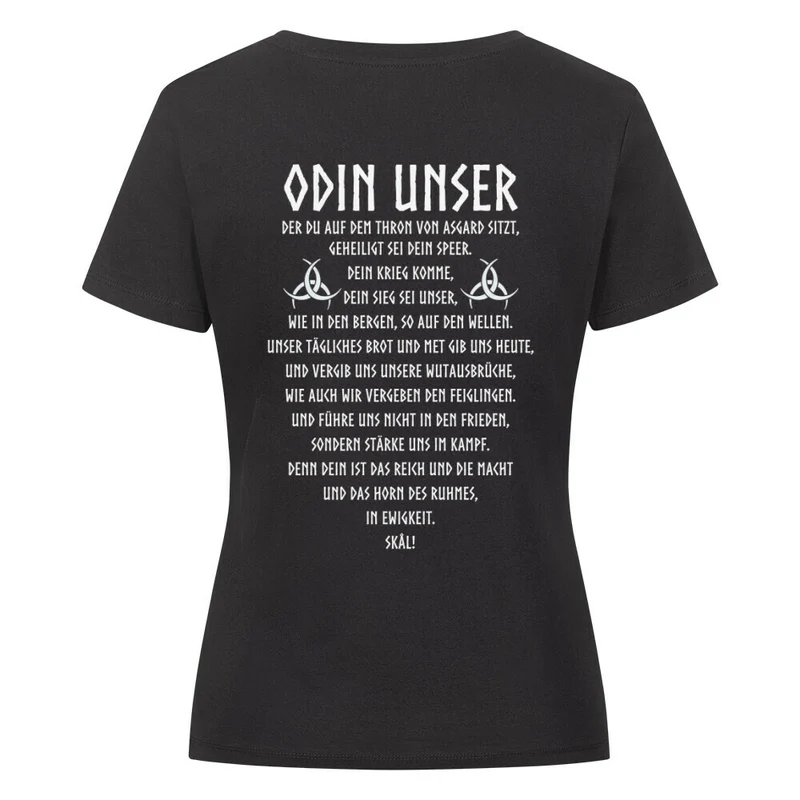 Odin Unser - Damen Premiumshirt Backprint
