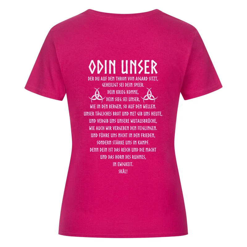 Odin Unser - Damenshirt Backprint