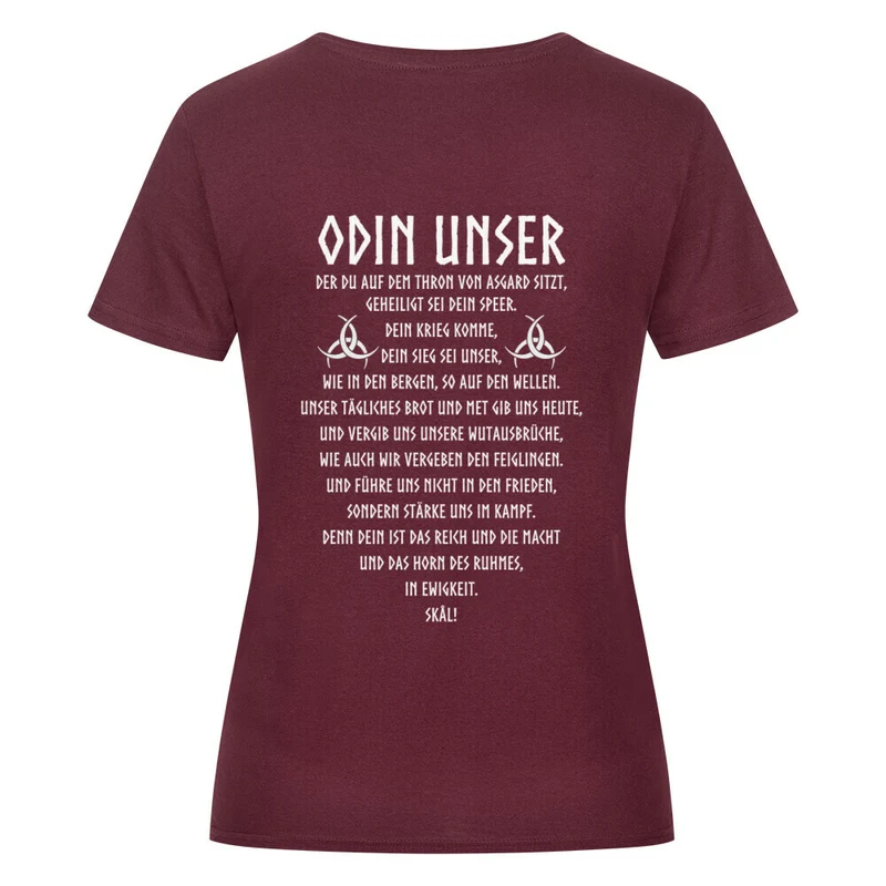 Odin Unser - Damenshirt Backprint