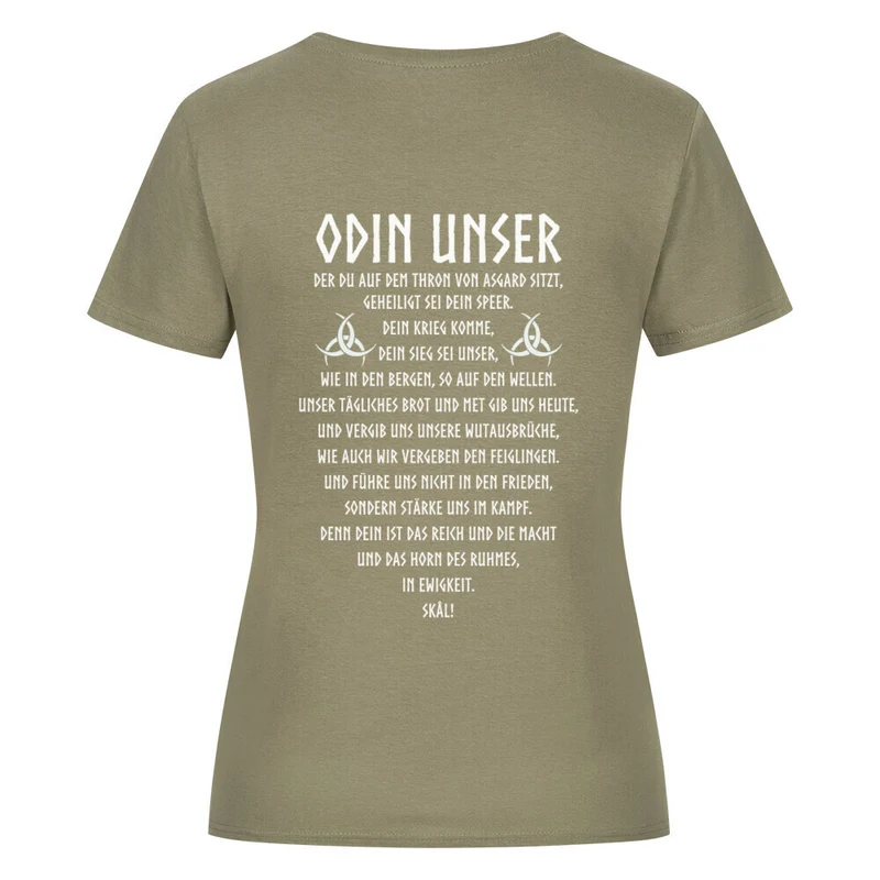 Odin Unser - Damenshirt Backprint