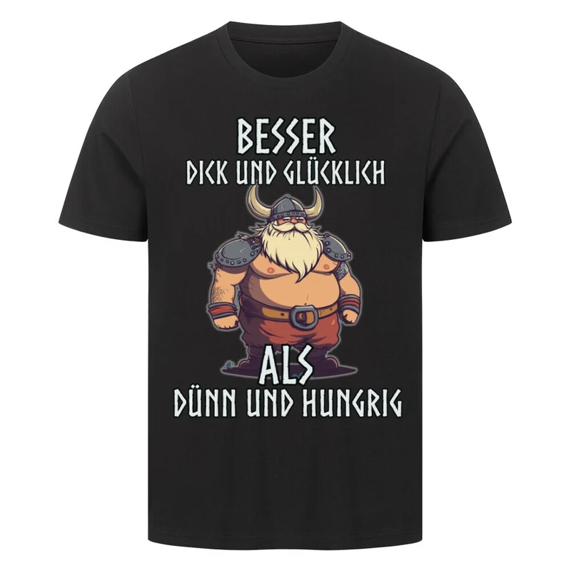 Dick und Glücklich - Herren Shirt