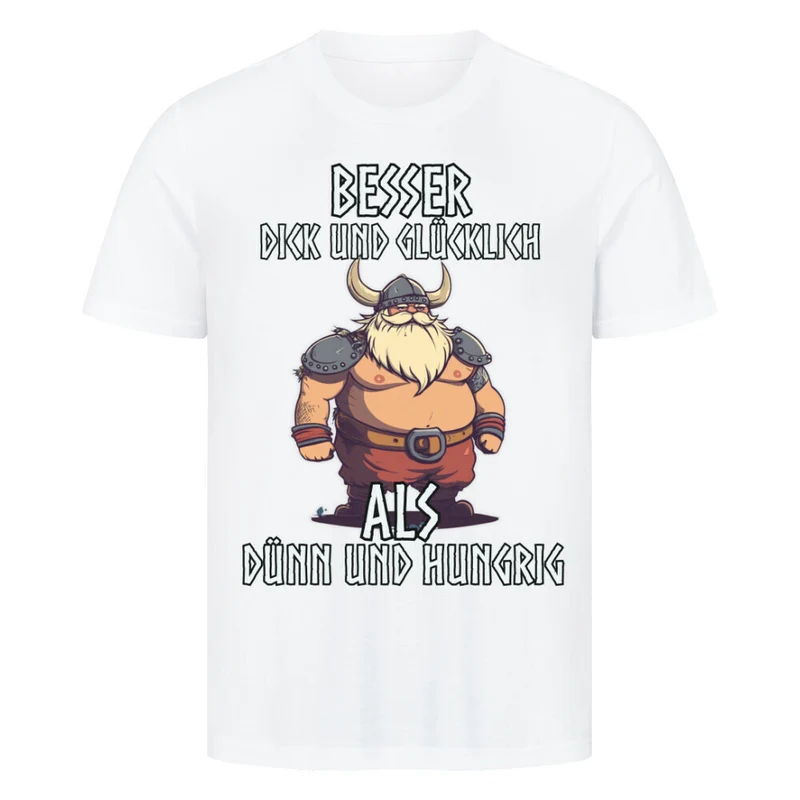 Dick und Glücklich - Herren Shirt