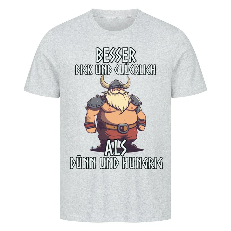 Dick und Glücklich - Herren Shirt