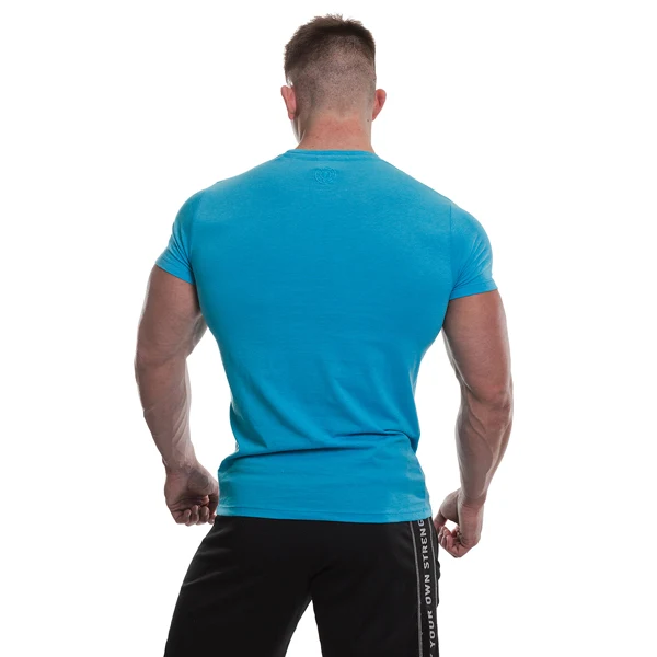 Gold's Gym PRINTED VINTAGE STYLE T-SHIRT, Blue Marlin