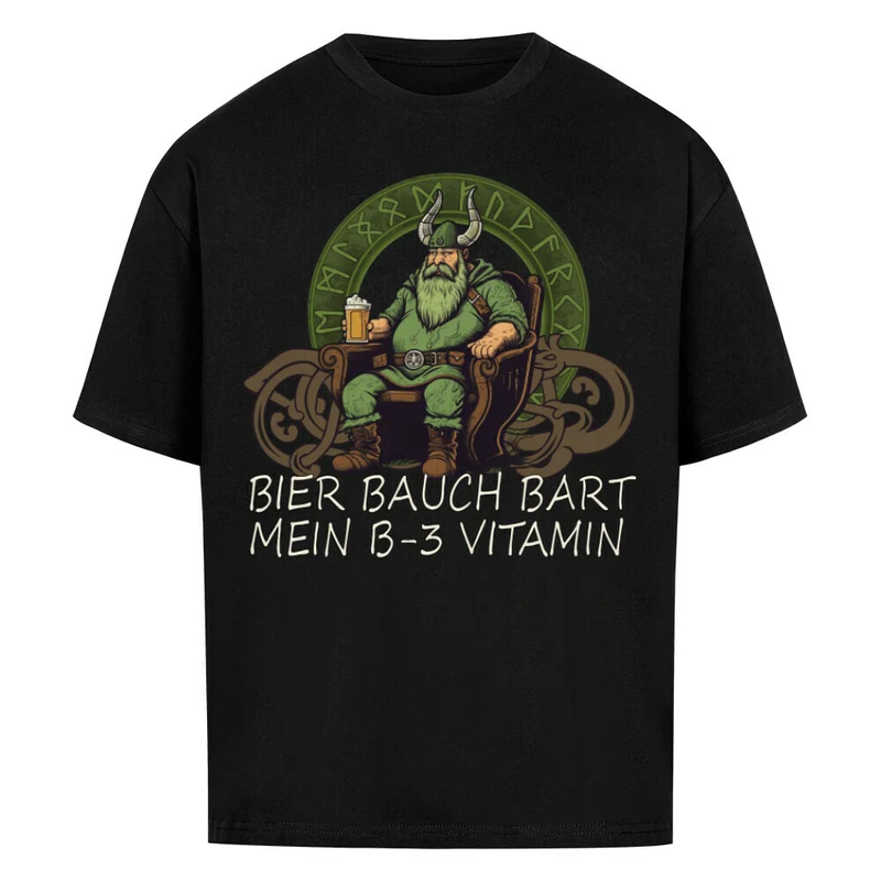 Bier Bauch Bart - Premium Oversized Shirt Unisex