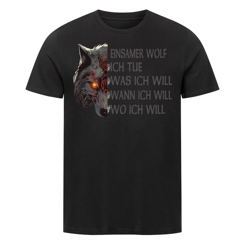 Einsamer Wolf - Herren Premiumshirt