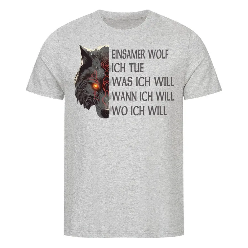 Einsamer Wolf - Herren Premiumshirt