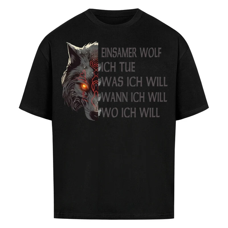 Einsamer Wolf - Premium Oversized Shirt Unisex