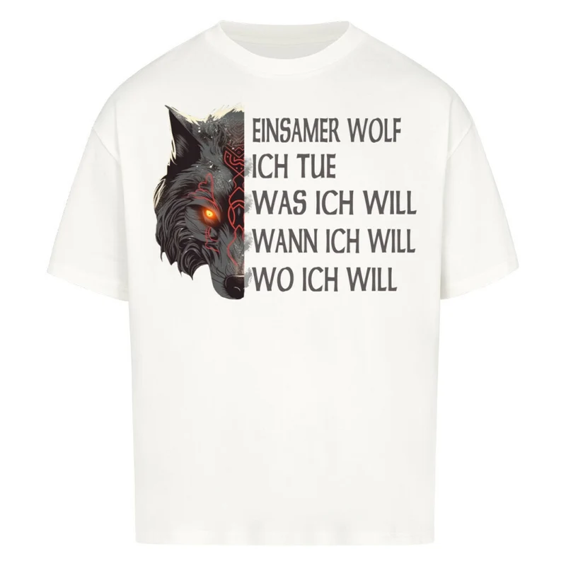 Einsamer Wolf - Premium Oversized Shirt Unisex